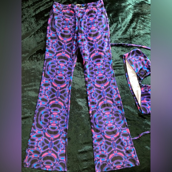 SOLD on Depop - Dolls Kill Psychedelic Mind Pants Set - Picture 4 of 7